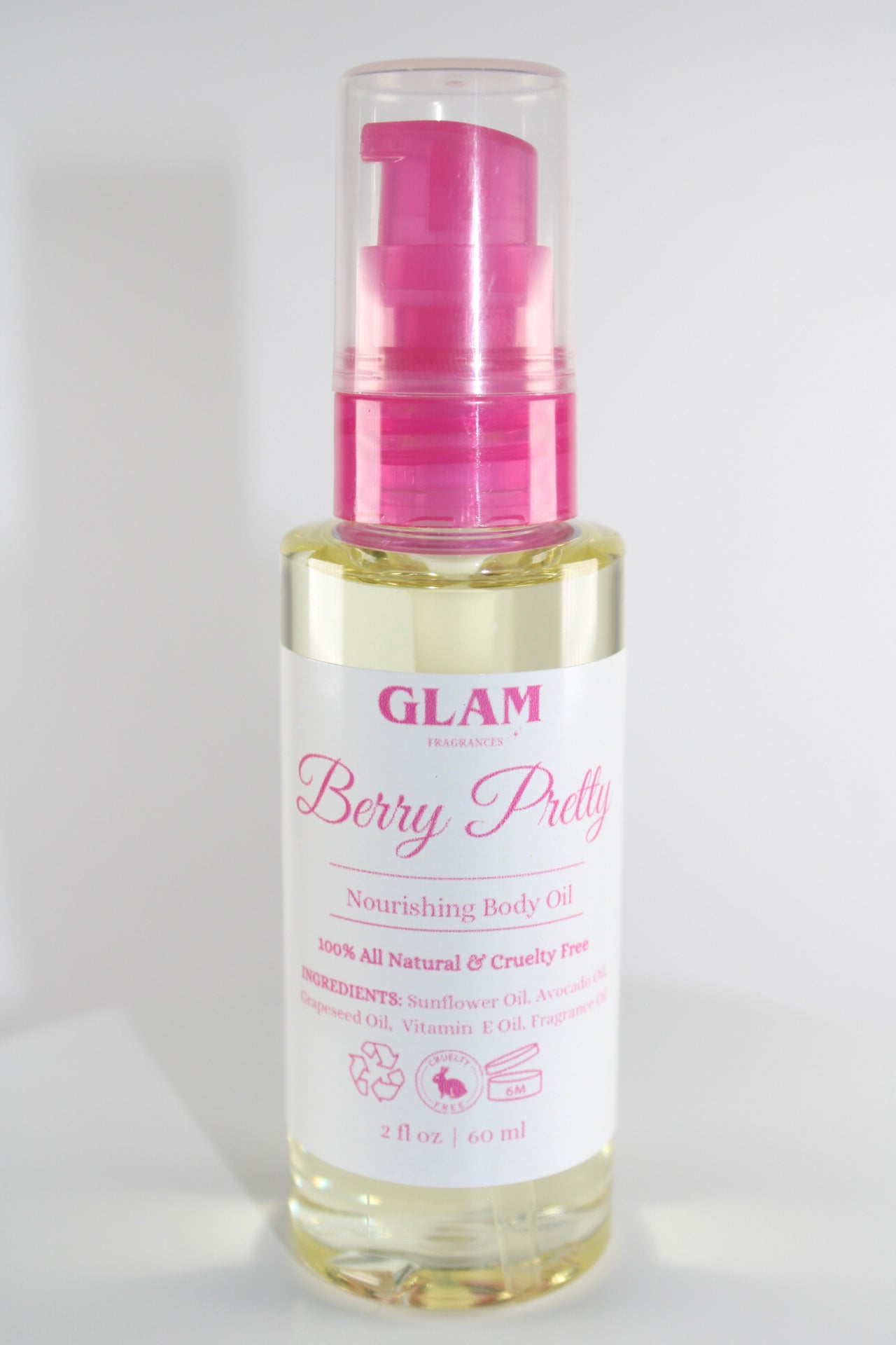 Berry Pretty Mini Body Oil - Inspired By BBW Black Raspberry Vanilla