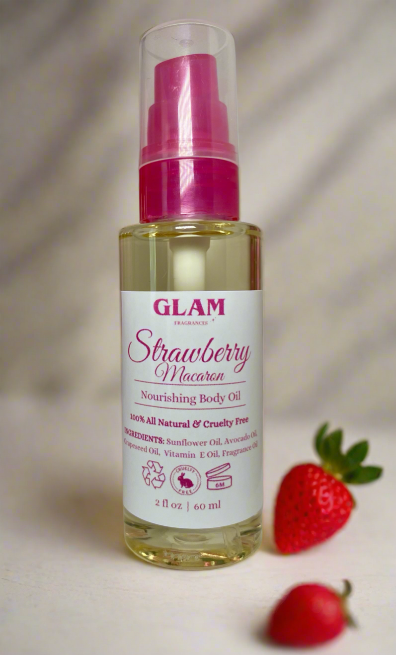 Strawberry Macaron Mini Body Oil