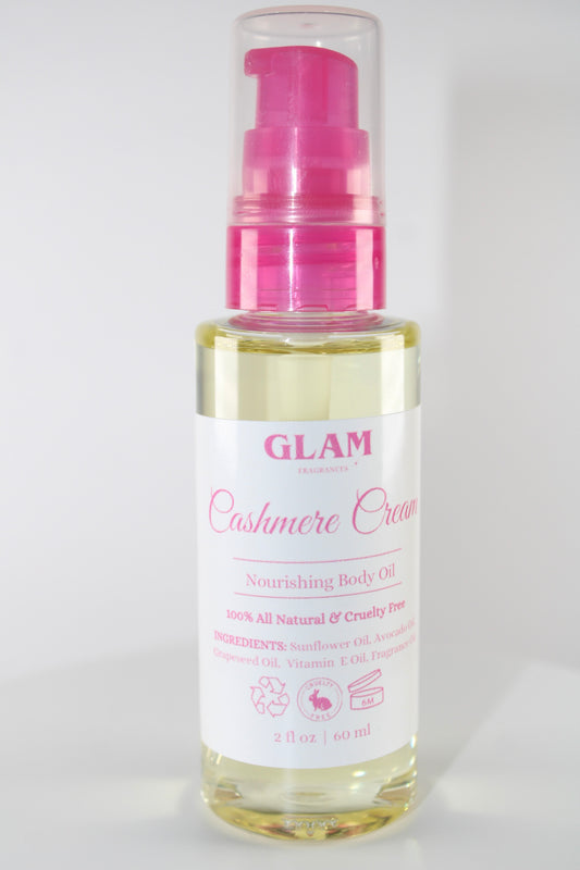 Cashmere Cream Mini Body Oil - Inspired By BBW Snowflakes & Cashmere